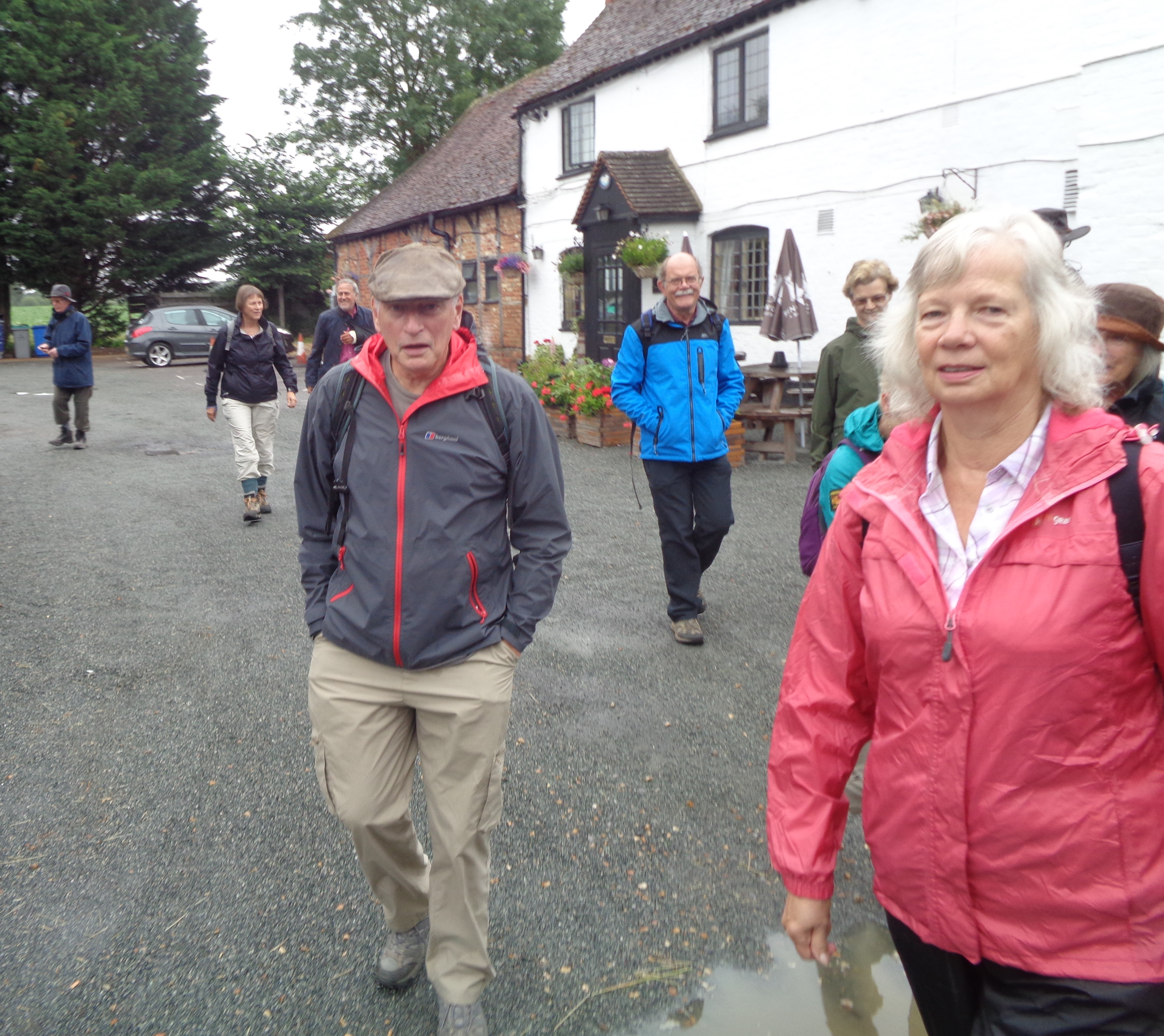 1. The intrepid group - what's a little rain! Let's go!